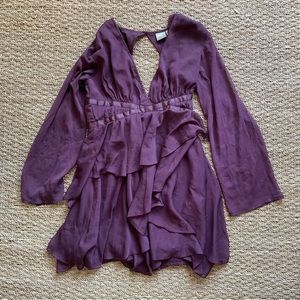 ASOS tiered chiffon mini dress